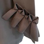 COS  Navy Blue 3/4 Sleeve Ruffle Frill Swing Top Blouse Scuba Fabric Size S NWOT Photo 4