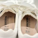 Birkenstock  Bend Sneaker Size 8/39 White Low Top Cork Leather Minimal Classic Photo 10