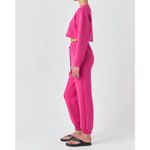 GREY LAB loungewear cropped sweatshirt in fuchsia‎ Size Small Pink Photo 10