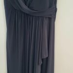 Social Bridesmaids Black Sleeveless Ruched Dress 16 Photo 5