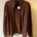 Massimo Dutti  Cotton/Cashmere Blend Zip-Up Sweater Photo 0