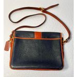 Coach Vintage 1980’s  Sheridan Mayfield Navy Blue Pebbled Leather w/ Brown Trims Photo 1