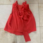 DO+BE Coral Ruffle Top with Back Ties Sz L Photo 4