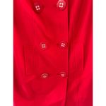 Doncaster  Jacket Women's 6 Red Trench Coat NWT Double Breasted Cotton Belted Photo 2