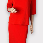 Ann Taylor  bright orange red skirt and‎ top set Photo 0