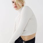 ZARA Nwt Ribbed Cropped Turtleneck Sweater Top Blouse Photo 2