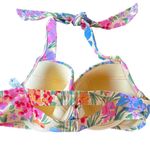 Adore Me NWT Halter Floral Spring Break Bikini Top Pinup Beach Vacation 40C Photo 3