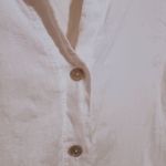 lungo l'arno Lungo L’arno Linen Button Front Blouse-Medium-3/4 Sleeve-Hi Low Hem-Old Money Photo 4