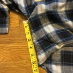 BDG Urban Outfitters Womens Medium New Blue Tie Front Festival Flannel Shirt Top Photo 7