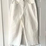 Madewell White The Perfect Vintage Wide Leg Crop Denim Jeans 14W Plus DM1626 Photo 1