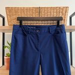 Talbots  Mid-Rise Navy Perfect Skimmer Chino Twill Capri Dress Pant Trouser, 6 Photo 1