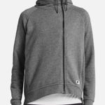 Nike Hoodie Womens Medium Heather Gray Asymmetric Zip NSW Modern Cape 804577-091 Photo 0