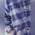 Wrangler NWT  Oversized Western Jacket  Purple/Blue Combo XS Wool Blend Photo 5