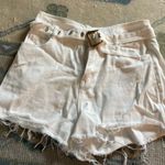 Vestique Vestibule White Shorts With Buckle  Photo 0