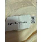 Significant Other Odelia Women's Cream White Draped Rib Knit Midi Maxi Skirt 8 Photo 4