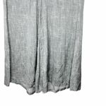 Eileen Fisher  Silk Drift Pants Wide Flare Crop Leg Pull On Gray White Medium Photo 2