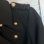 ZARA  fall winter Peacoat trench Jacket size Small excellent condition black coat Photo 6
