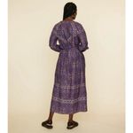 💕XIRENA💕 Isobel Dress ~ Royal Blue Woodblock Medallion Print Medium M NWT Photo 2