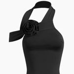 Rosette Black Halter Top Photo 1