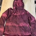 The North Face  Women's Maroon red winter snow zip up Jacket Photo 0