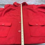 Avenue  Red Wool Blend Hooded Coat Button Front Pockets Plus‎ [Size 26/28] NWT Photo 9