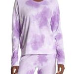 Sundry NEW Marine Layer Purple White Striped Double Knit Crew Neck Crop Top SZ Large M Photo 0