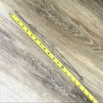 Long silver tone necklace with circles Photo 2