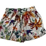 Rachel Roy Multicolor Floral Linen Blend Shorts w/ Pockets Women Medium | 25-17 Photo 1