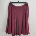 Calvin Klein Women's Maroon Pull Up Short Circle Skirt Size S Photo 0