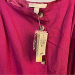 Ashley Stewart  Button Down Dress Size 22 Raspberry Photo 4
