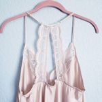 Flora Nikrooz  Champagne Satin Heart Detail Lace Chemise Nightgown Photo 5