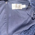 Eliza J NEW Sequin Bodice Surplice V Neck Short Puff Sleeve Velvet Gown 2 Photo 3