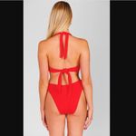 Show Me Your Mumu  Malta Red Rosette Bikini Top & Bottom 2pc Set XS/S Photo 5