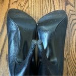 J.Crew Black Leather Heels Round Toe Photo 4