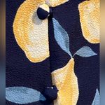 Pink Rose Women’s Large Navy Yellow Adjustable Strap Faux Button Detail Top Photo 4