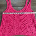 Abercrombie & Fitch  Hot Pink Crochet Knit Tank Top XS Photo 2