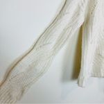Madewell Charley pointelle alpaca blend ivory colored sweater. Size small Photo 3