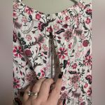 Torrid  Dress Size 4 4X Sleeveless Waist Tie Elastic Neck Pink White Floral Plus Photo 3