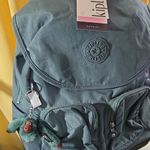 Kipling 🆕️ Teal Backpack with Monkey Keychain Photo 1