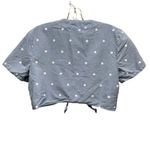 Privacy Please  Star Print Crop Top Blue White Size Medium Photo 5