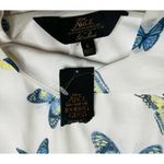 Disney NEW  Alice Through The Looking Glass White Dress Blue Butterfly Lace Sz S Photo 4