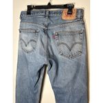 Levi's  505 Regular Fit Jean Medium Wash Distressed 90s Grunge High Rise 34x30 Photo 4