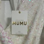 Show Me Your Mumu NWT SMYM White Sequin Mini Dress / Romper with wrap Photo 3