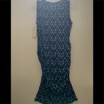 Loveappella  Draped front printed dress. Size large Photo 3