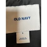 Old Navy  Small Black Puffer Vest Quilted Gold Zipper Photo 3