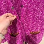 Le Superbe Silk Cashmere Cardigan Sweater Fuchsia Purple Size Small‎ Photo 5