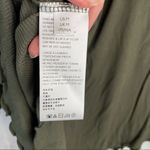 Free People boho chic Shimmy Shake long sleeve open back Top Army Green π Photo 13