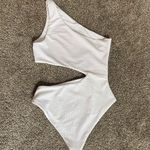 Beach Riot  One-Shoulder White Cutout One-Piece Swimsuit Photo 3
