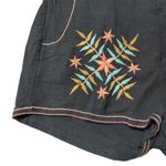 American Eagle  Outfit Black Embroidered Shorts Womens L Boho Festival Casual Photo 1