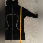 Lululemon Cuddle Up Jacket Black (White Trim) Size 4 Photo 9